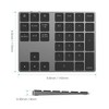 Bluetooth Number Pad, Lekvey Aluminum Rechargeable Wireless Numeric Keypad Slim