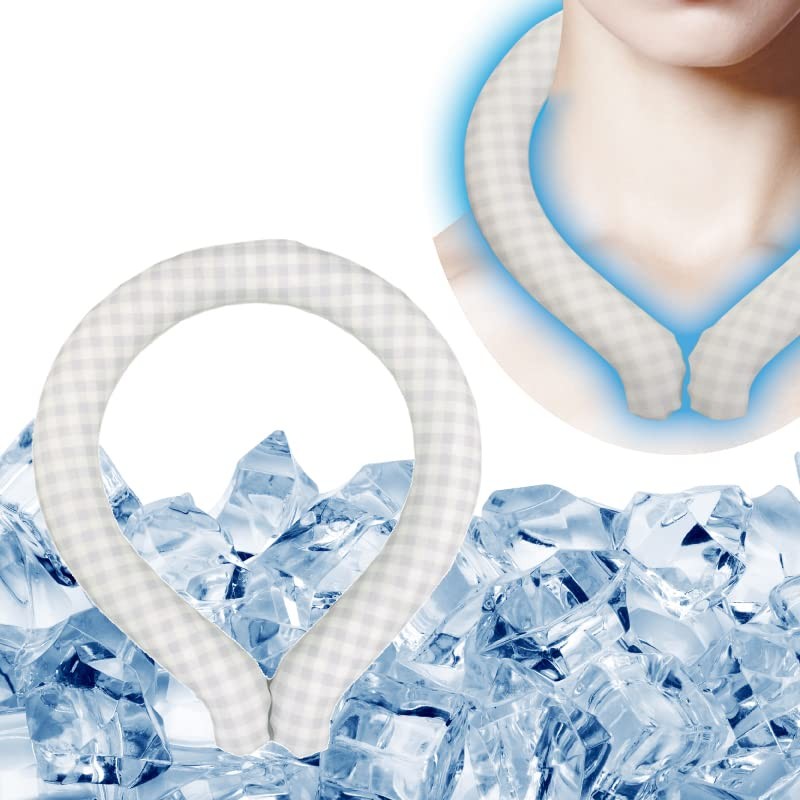 Hiro Corporation 2023 New Neck Cool (Large, Gray Check)