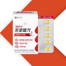 Chong Kun Dang Health Renewal Promega Omega 3 Triple Enteric Coated Capsule 654mg x 60 capsules 1 box / 종근당건강 리뉴얼 프로메가 오메가3 트리플 장용성 캡슐 654mg x 60캡슐 1박스