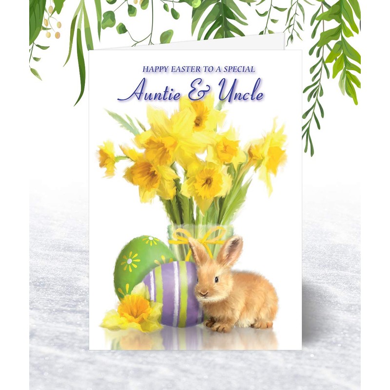 Auntie & Uncle Easter Card - Medium Sized Card (A5