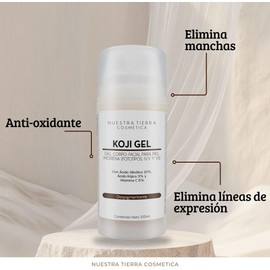 Gel Despigmentante Para Piel Morena Con Ácido Kójico Nuestra Tierra Cosmética -100 ml-