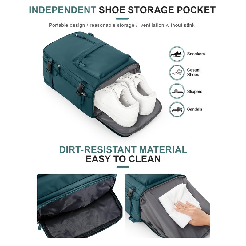 Travel Backpack for Women Men Business Laptop Backpack Fits 15.6