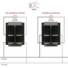 Baomain Red Light DPST ON/Off Snap in Boat Rocker Switch
