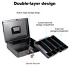 FiiMan Cash Box with Money Tray and Lock, Metal Locking