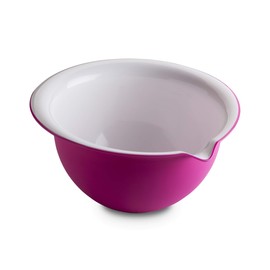 Omada Design Mixing Bowl 2 L, Bowl 25 x 23.5 x 13 cm Polypropylene and Integrated Antimicrobial Agents Eliminates Bacteria and Fungi. Made in Italy, Linea Sanaliving, White Fuchsia