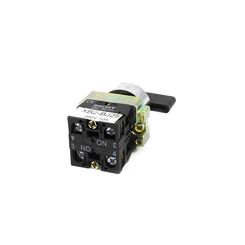 uxcell a14090200ux0565 ZB2-BE101 SPDT 2NO 4 Terminal 3-Position Rotary Selector