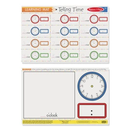Melissa & Doug Telling Time Write-a-Mat