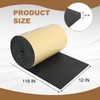 Eunice Sponge Neoprene Foam Sheet with Adhesive, 12 in x