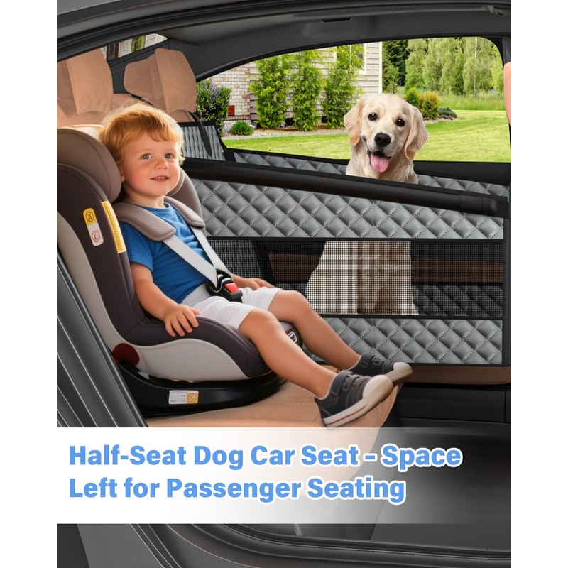 Instraella Dog Car Seat for Large Dogs, Back Seat Extender