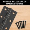 Primes DIY 4-Inch Black Ball Bearing Hinges – Heavy-Duty Steel