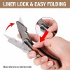 WORKPRO Folding Utility Knife Stainless Steel Head & Liner Lock