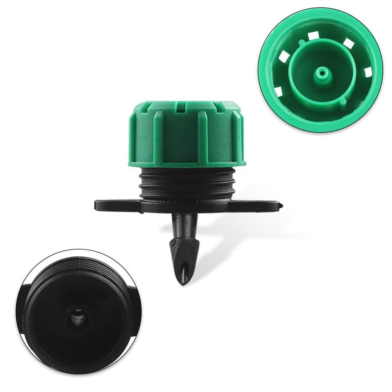 100PCS 0-135L/H Adjustable Irrigation Drippers Sprinklers 1/4 Inch Emitter Dripper