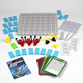 Think Fun Domino Maze Stem - Juego de Juguete y lógica para niños y niñas de 8 años en adelante, combina la diversión de los dominó con el desafío de un Rompecabezas