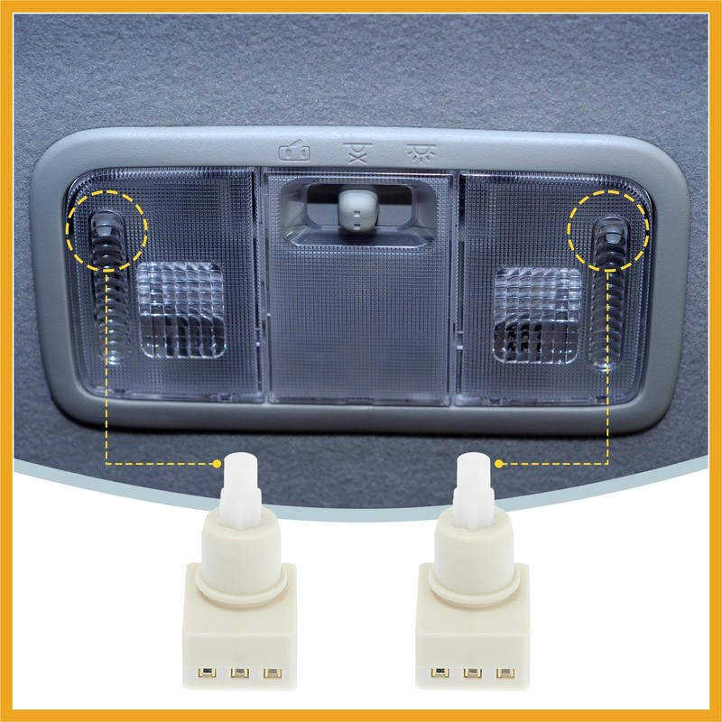 Partuto 2Pcs Dome Lamp Switch 34404-SDA-A21 34404-SDA-A22D3 924-798 Roof Map