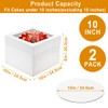 Cupplation Cupplation Cake Boxes with Window and Cake Boards, 10