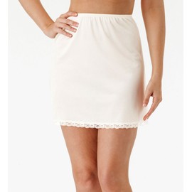 Shadowline Women's Nylon Essentials 15 Inch Half Slip 2715 1X white