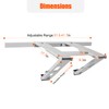 frperce No Drill Window AC Support Bracket - Fits Single