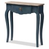 Baxton Studio Classic and Provincial Console Table in Blue Spruce