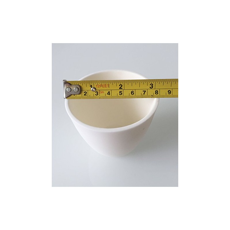 OTOOLWORLD 99.3% Alumina Crucible Al2O3 Aluminum Oxide Crucible Assay Crucible