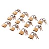 Amtech T0790 Brass Small Padlocks with Keys for Luggage, lockers,