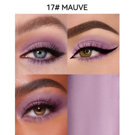 Erinde Waterproof Cream Eyeshadow Stick, Matte Nude Eye Shadow Sticks, Longwear Blendable High Pigmented, Neutral Eye Shadow Sticks Matte for Older Eyes, Smokey Eyeshadow Pencil Crayon, 17 Mauve