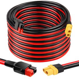 XRDS -RF 10AWG XT60 to Anderson Adapter Extension Cable –XT60 Female to Anderson Connector Cable High-Performance Power Conversion Cable for RC, Solar, and DIY Applications 25FT