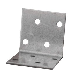 Pack of 20pcs Angle Corner Brackets Plates, Metal Steel Sheet Galvanised Z275 275 (g/m2) 20 (μm) Size: 1.57"x1.57"x1.57" (40 x 40 x 40mm)