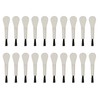 20pcs White Handle Black Hair Sound Aid Cleaning Brush Professional