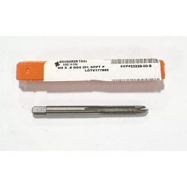 Brubaker M5 x 0.8mm HSS Spiral Point Plug Tap 2 Flute D4 USA Made