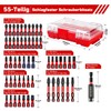 Geinxurn 55-Piece Screwdriver Bit Set Made of Impact-Resistant, S2 Steel,