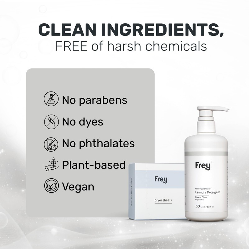 FREY Classic Laundry Bundle – Concentrated Liquid Detergent (Up to