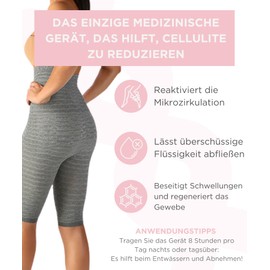 SPIKECELL Fahrradhose mit Bankauflage Elektromagnetotherapie, Anti-Cellulite Behälter, Drainage, aktiviert und verbessert den Mikrokreislauf Medizinisches Presidio