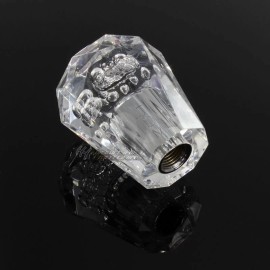 Clear Transparent Shift Knob Replacement JDM JDM Universal VIP Diamond Crystal Manual MT Bubble Drift Shift Knob 60mm Clear