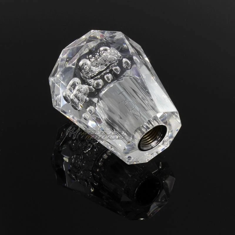 Clear Transparent Shift Knob Replacement JDM JDM Universal VIP Diamond