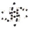 120Pcs High Heel Tip Caps TPU Polyurethane Iron Shoes Repairing