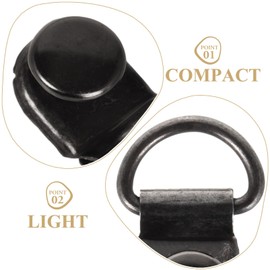 BESPORTBLE 30Pcs Boot Lace Hooks Rivets Kit Eyelet Buckles for Boot Repair for Hiking Climbing DIY Crafts Durable Metal Shoelace Accessories