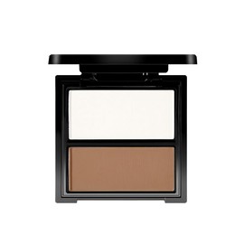Novo 2-in-1 Contour & Highlighter Palette - Silky Smooth Texture, Long-lasting, Fade-proof, Easy to Blend, Enhances Radiance for a Flawless Makeup Look (3# Chocolate Cream Topping, Net Weight: 8g)