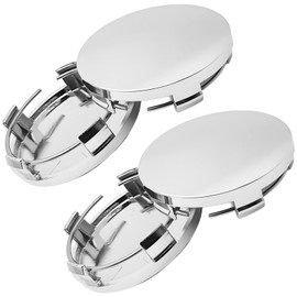 BRIOTA Pack of 8 Universal Hub Caps, Wheel Hub Caps, 60 mm Wheel Hub Caps, Wheel Hub Caps, Car for Wheel Hubs R60 (Silver)