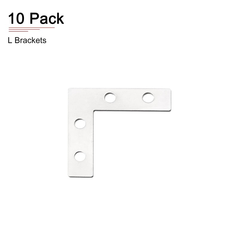 DTGN 10 Pcs 38x38mm (LxW) L-Shaped Repair Board for Wood