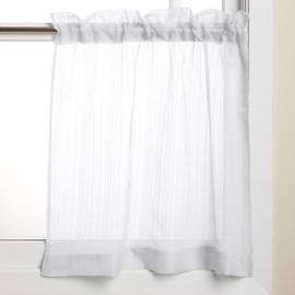 Lorraine Home Fashions Harmony Tier Pair, 56 x 24-Inch, White