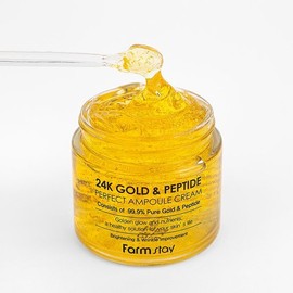 Farm Stay 팜스테이 24K 골드  펩타이드 퍼펙트 앰플 크림 80ml Farm Stay 24K Gold Peptide Perfect Ampoule Cream 80ml
