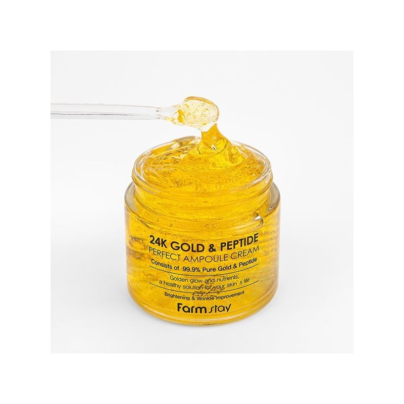 Farm Stay 팜스테이 24K 골드 펩타이드 퍼펙트 앰플 크림 80ml