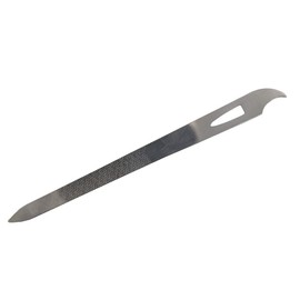 Yeshan Stainless Steel Triple-Cut Long Nail File with Nail Cleaner Tip,5.5 Inch,Pack of 2