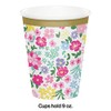 Floral Tea Party Cups, 8 ct