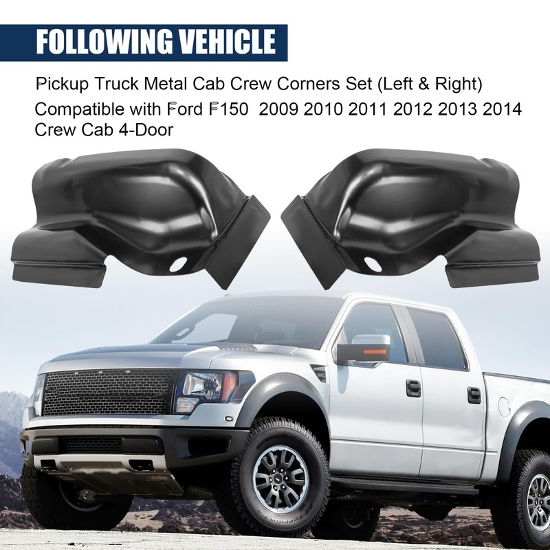 Pickup Truck Cab Corners Compatible with Ford F150 2009 2010