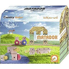 Matador 21510 Maker Country Produktion in Österreich, PEFC-zertifiziertes Holz Konstruktionsbaukasten, holzfarben, bunt