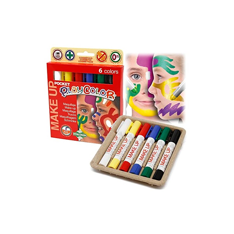 PLAYCOLOR Make Up Basic Pocket - Maquillage - 6 Colores