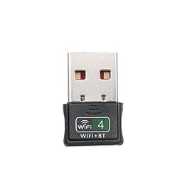 lifcasual WiFi + BT4.2 Tarjeta de red inalámbrica 2 en 1 Mini 2.4G Tarjeta de red inalámbrica USB Adaptador BT Receptor WiFi para PC Laptop