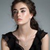AMIGUO Freshwater Pearl Jewellery Set Earrings Necklace Solid 925 Silver