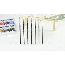 XDT#725 Mini Fine Detail Liner Art Brush 6 Pc #5/0#3/0#0#2#4